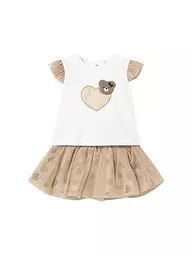 MAYORAL | Baby Set 2-teilig T-Shirt und Rock | beige