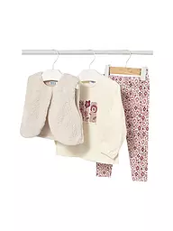 MAYORAL | Baby Set 3-teilig Gilet, Langarmshirt und Leggings | Rosa