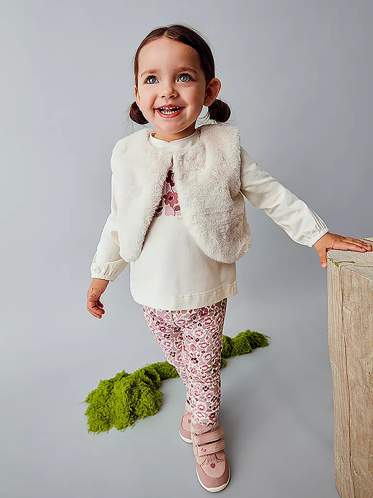 MAYORAL | Baby Set 3-teilig Gilet, Langarmshirt und Leggings | rosa