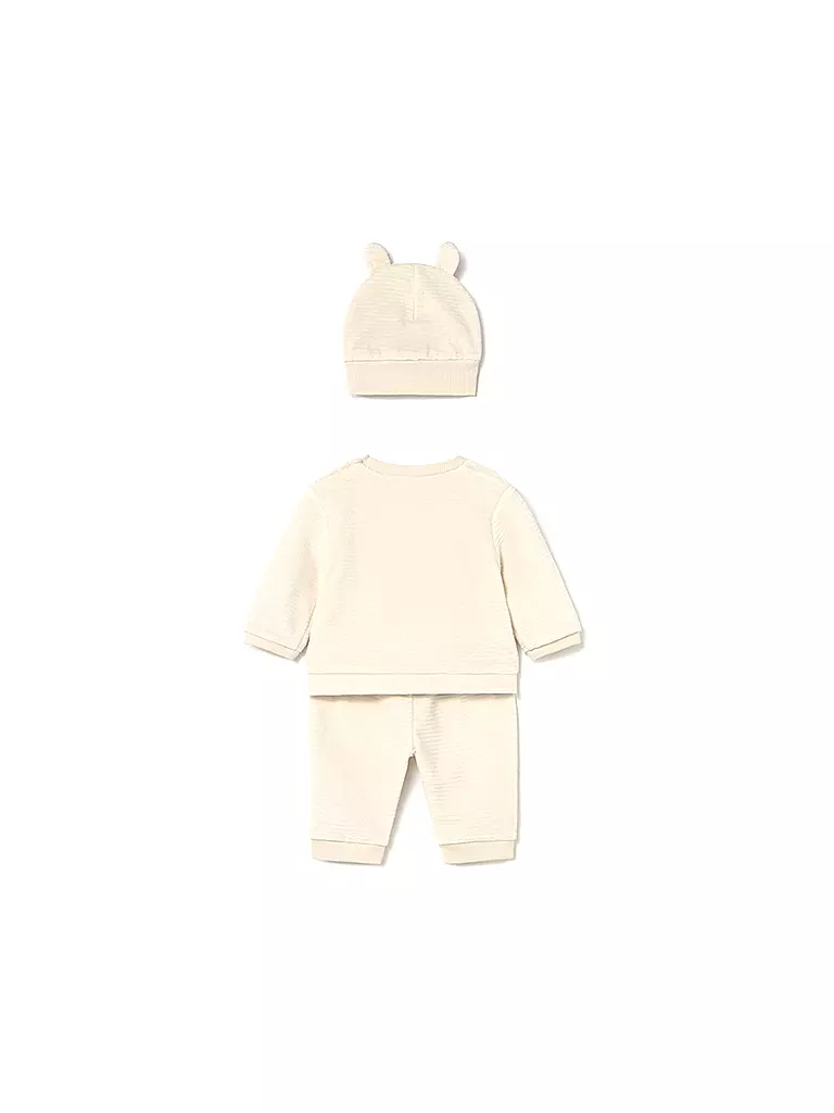 MAYORAL | Baby Set 3-teilig Pullover, Hose, Mütze | creme