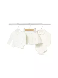 MAYORAL | Baby Set 3-teilig Strickjacke, Body und Rock | creme