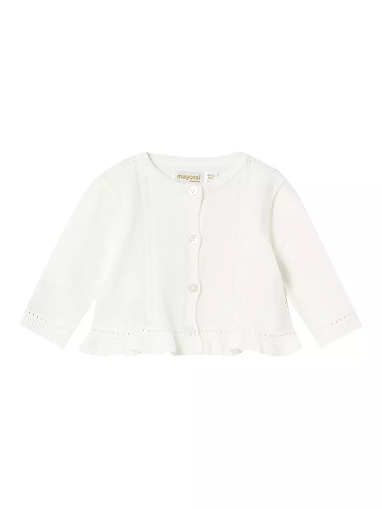 MAYORAL | Baby Set 3-teilig Strickjacke, Body und Rock | creme