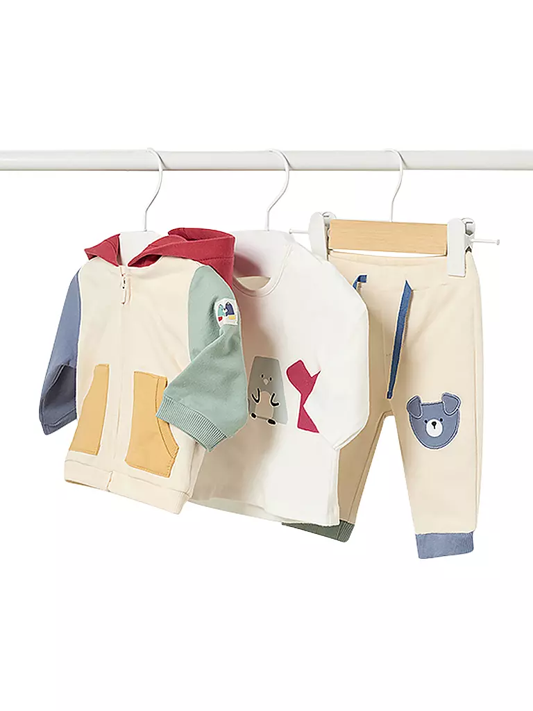 MAYORAL | Baby Set Jacke, Shirt und Hose 3-teilig | beige