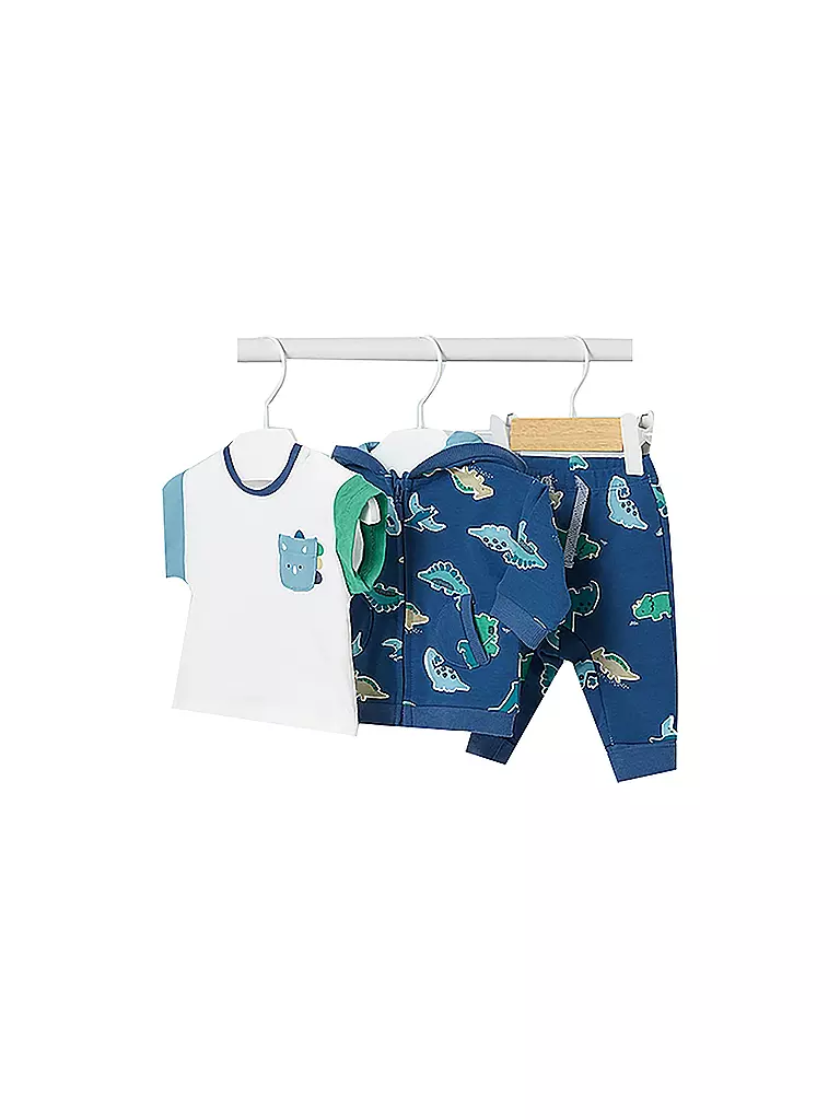 MAYORAL | Baby Set3-teilig Jogginganzug und T-Shirt  | blau