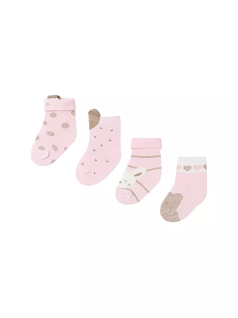 MAYORAL | Baby Socken 4-Pack | rosa