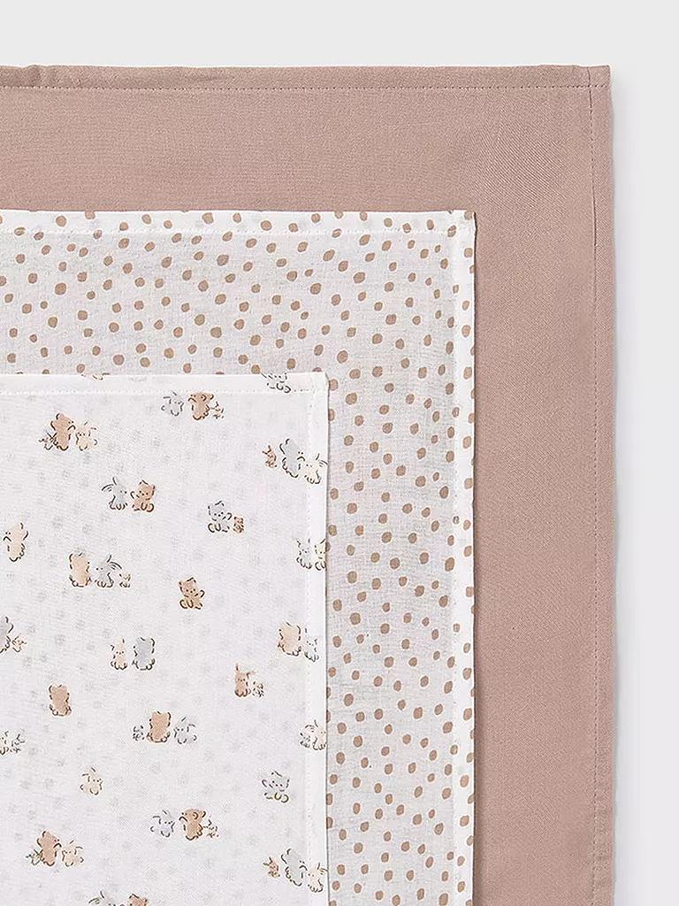 MAYORAL | Baby Stoffwindel - Multuch 3er Pkg. beige | rosa