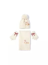 MAYORAL | Kinder Set 3-teilig Mütze, Schal und Handschuhe | beige