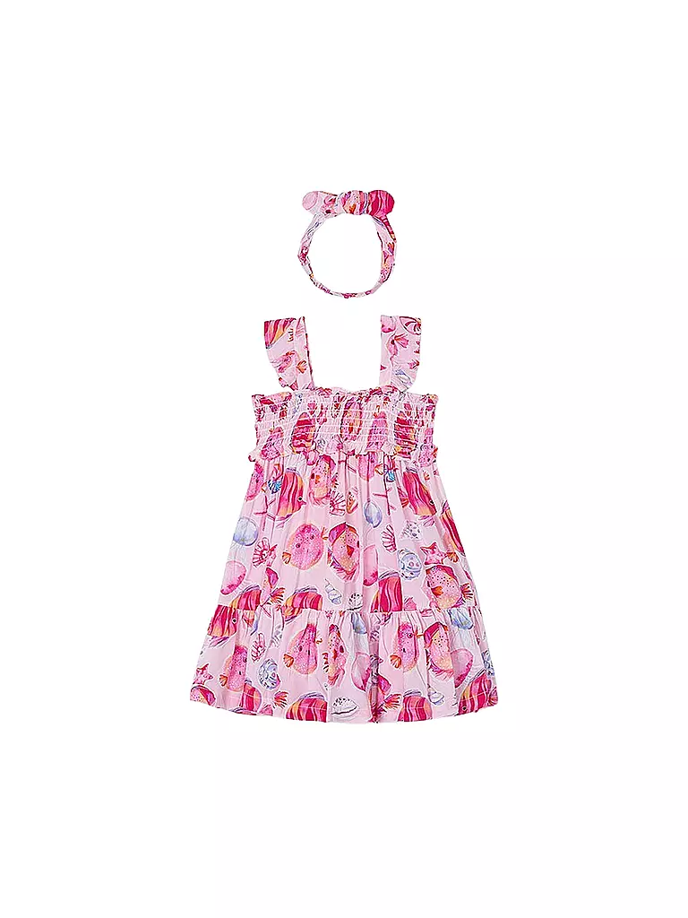 MAYORAL | Mädchen Kleid mit Haarband | rosa