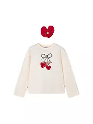 MAYORAL | Mädchen Langarmshirt und Haargummi | weiss