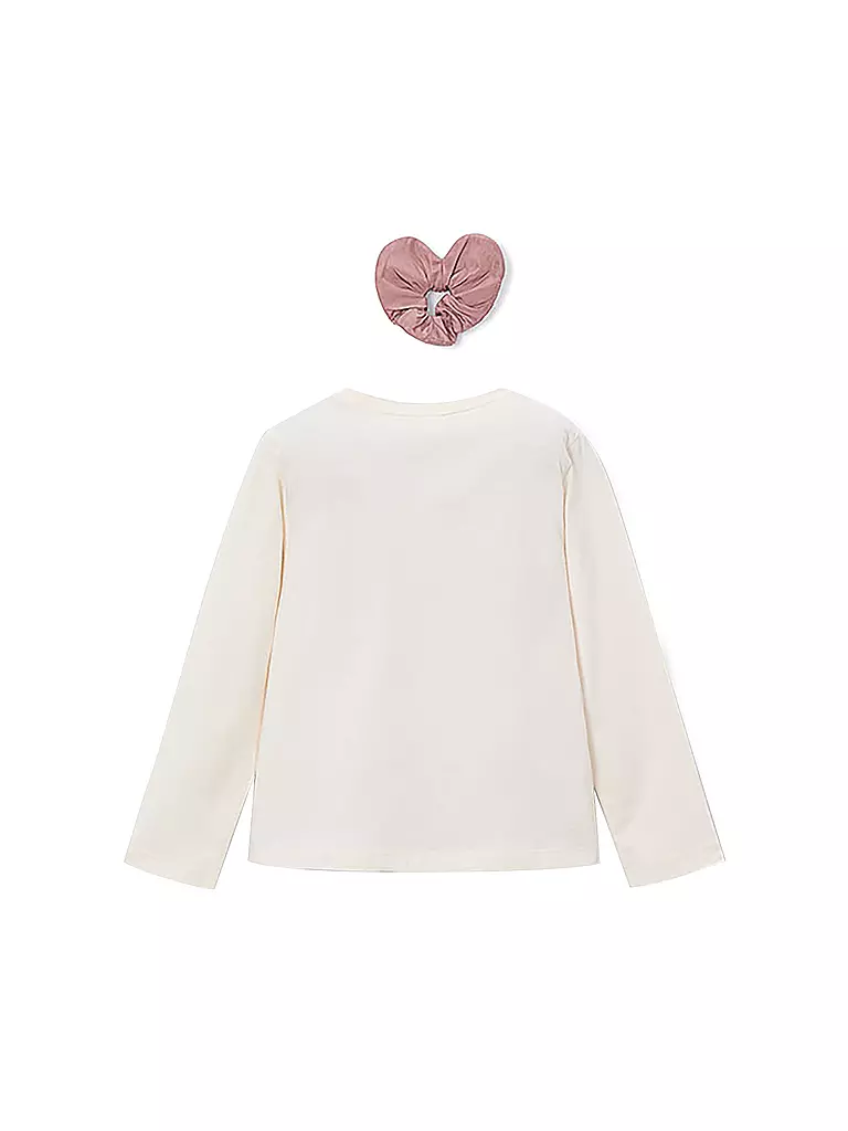 MAYORAL | Mädchen Langarmshirt und Haargummi | creme