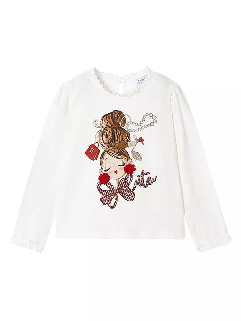 MAYORAL | Mädchen Langarmshirt | weiss