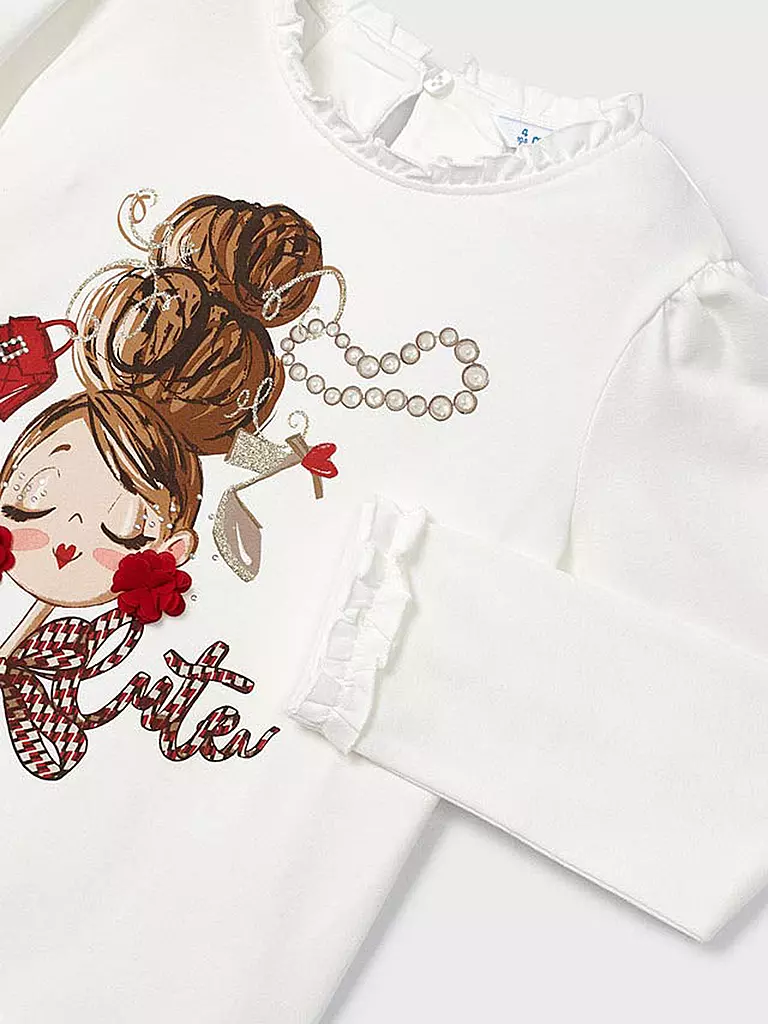 MAYORAL | Mädchen Langarmshirt | weiss