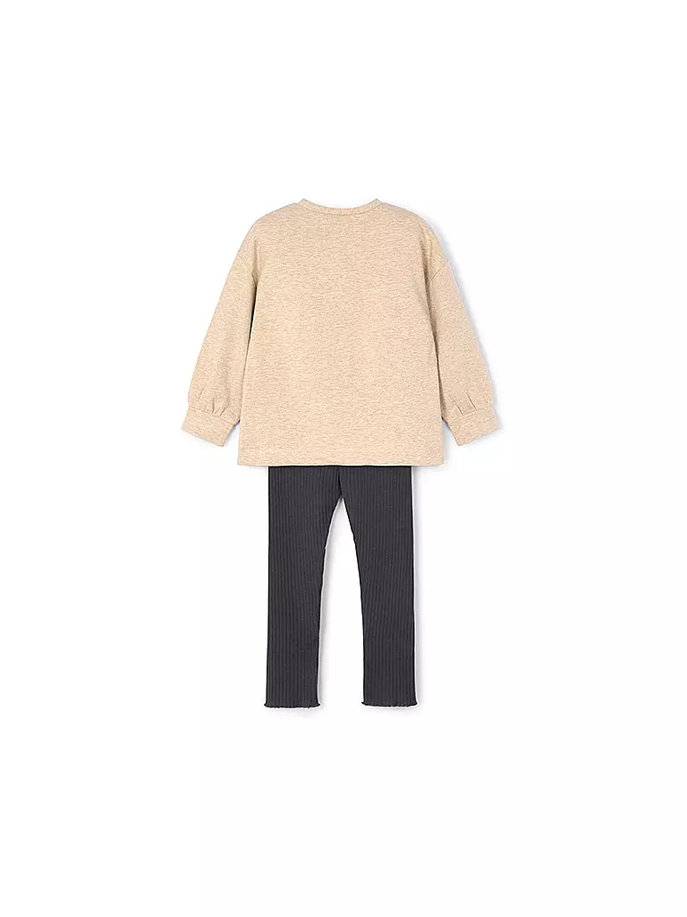 MAYORAL | Mädchen Set 2-teilig Pullover und Leggings | beige