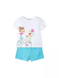 MAYORAL | Mädchen Set 2-teilig T-Shirt und Shorts | türkis