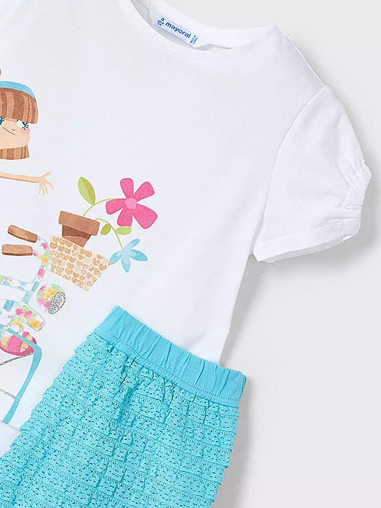 MAYORAL | Mädchen Set 2-teilig T-Shirts und Shorts | orange