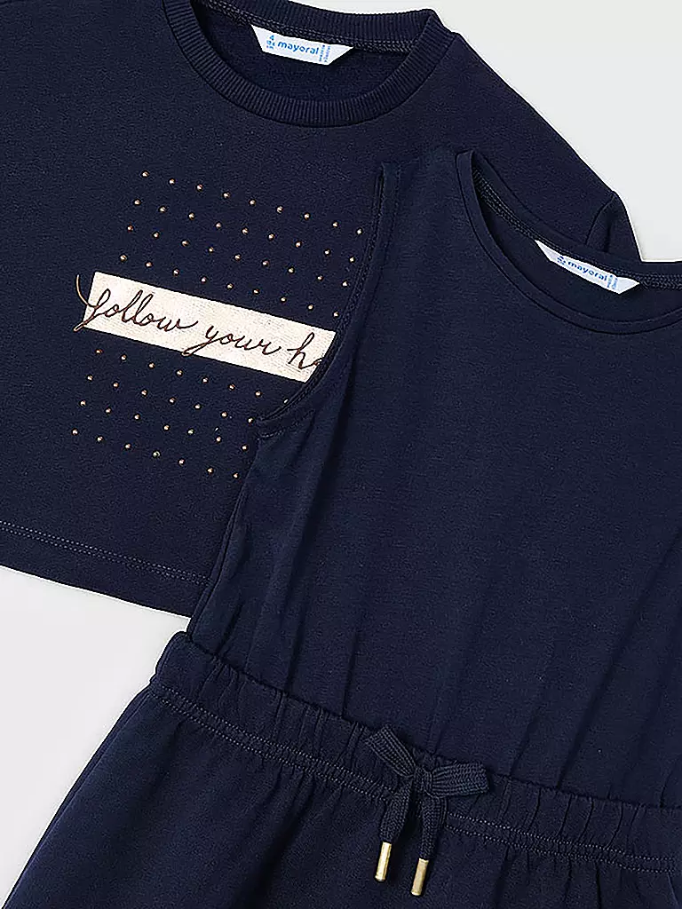 MAYORAL | Mädchen Set 2teilig Kleid mit Pullover | dunkelblau
