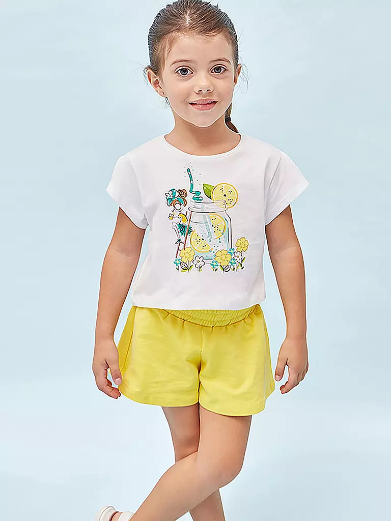 MAYORAL | Mädchen Set T-Shirt, Shorts 2-teilig | gelb