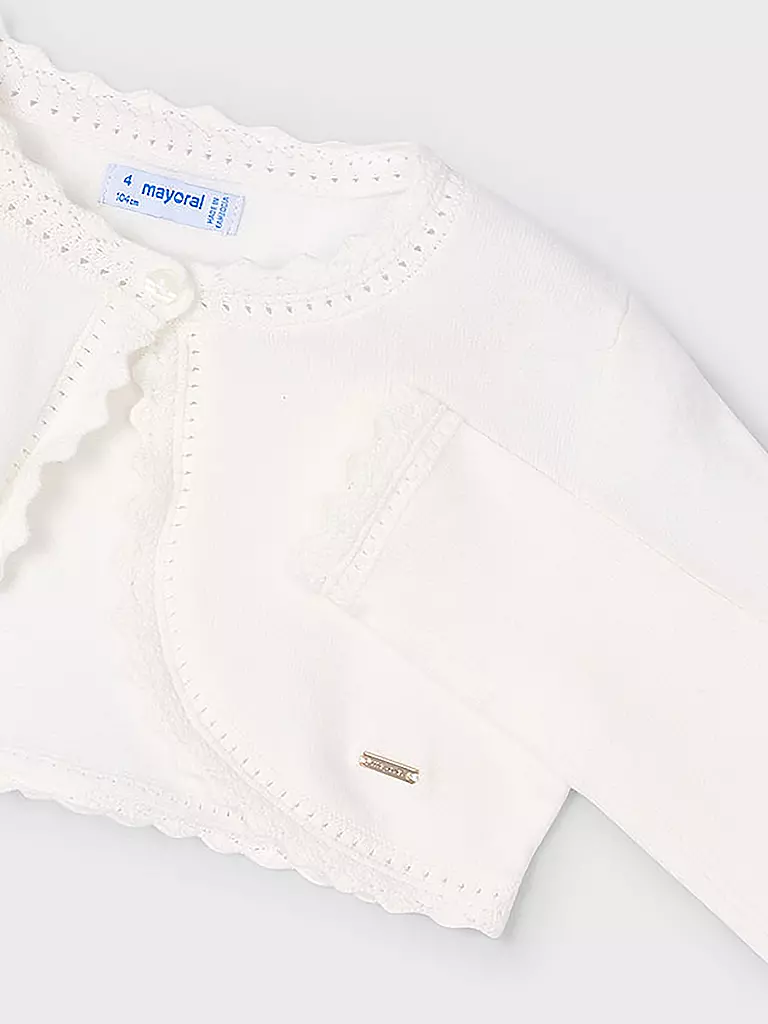 MAYORAL | Mädchen Strickjacke  | creme