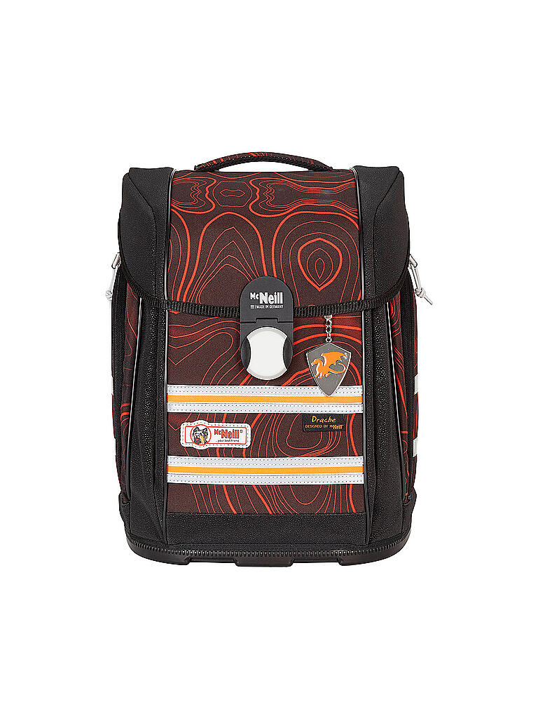 MC NEILL | Schultaschen Set 4tlg McLight Ergo Primero Drache | schwarz