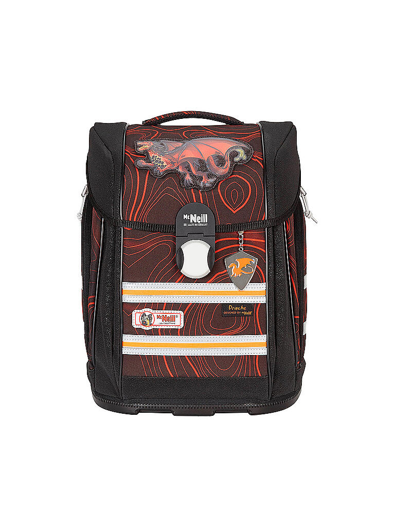 MC NEILL | Schultaschen Set 4tlg McLight Ergo Primero Drache | schwarz