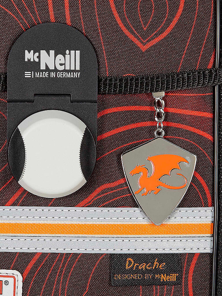 MC NEILL | Schultaschen Set 4tlg McLight Ergo Primero Drache | schwarz