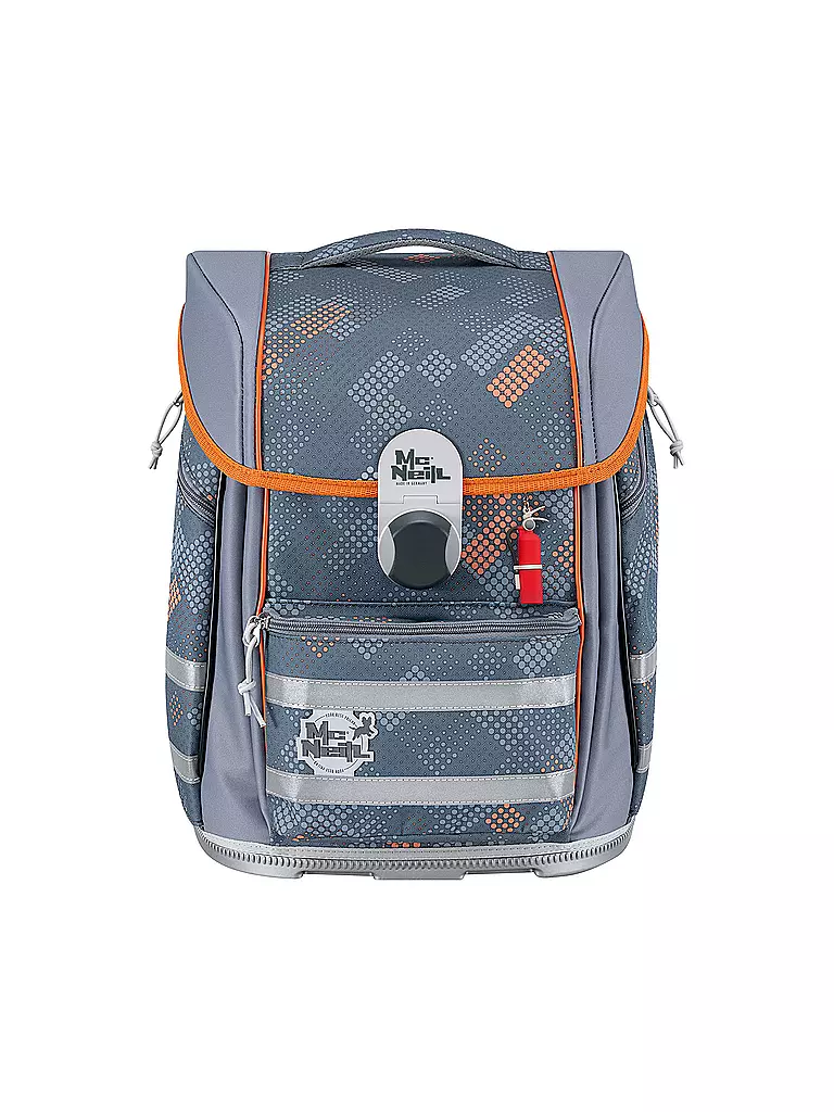 MC NEILL | Schultaschen Set Biggy 5tlg Fire | grau