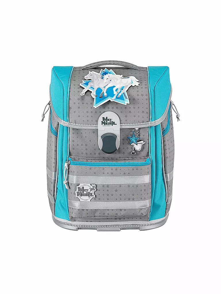 MC NEILL | Schultaschen Set Biggy 5tlg Star | grau