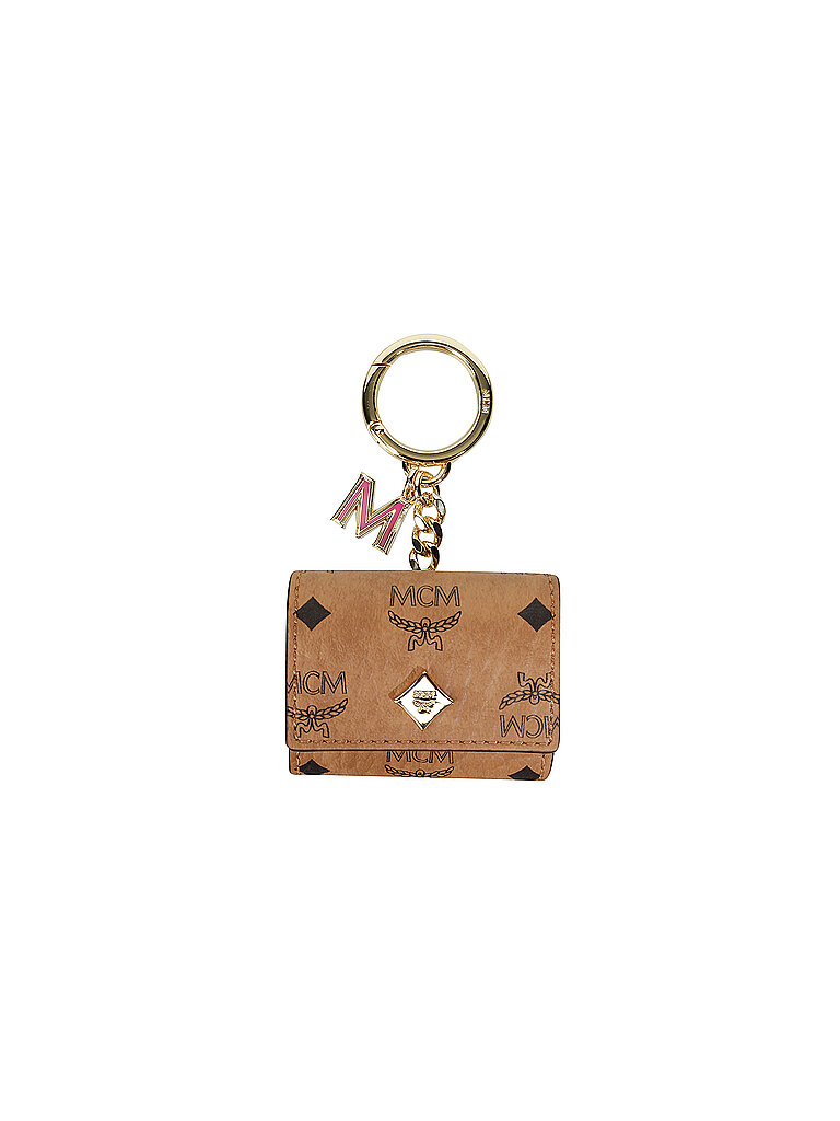 MCM Schüsselanhänger VISETOS CHARM MINI beige