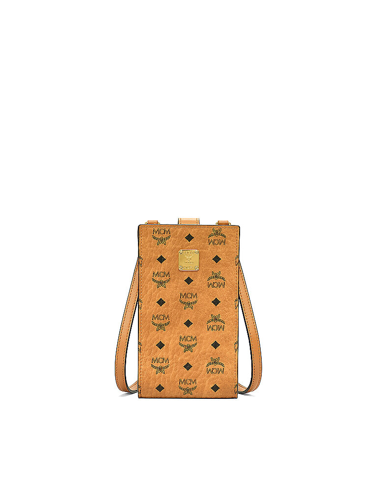MCM Tasche Minibag Visetos Original Name Tag braun
