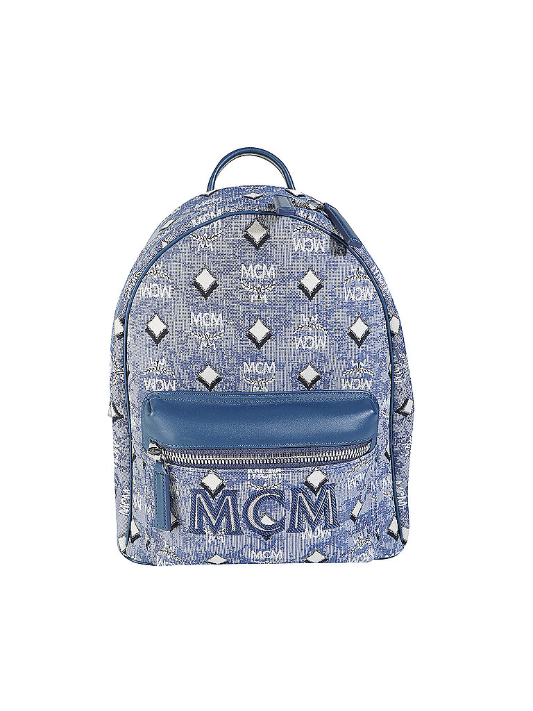 MCM Rucksack Vintage Jacquard blau