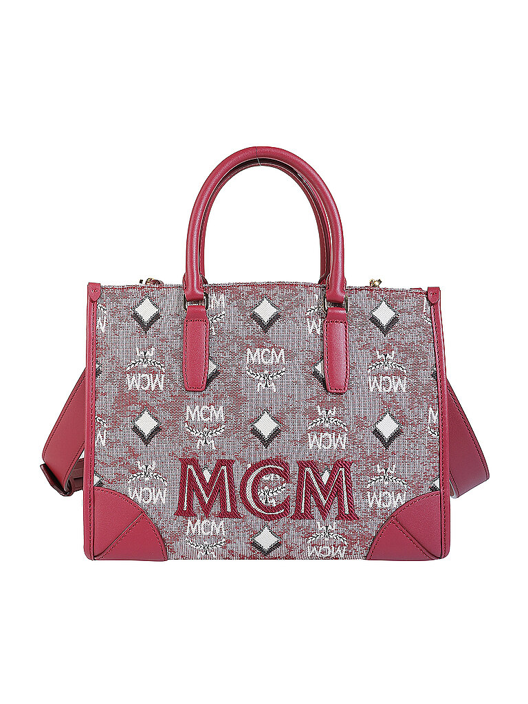 MCM Tasche - Shopper Vintage Jacquard  rot