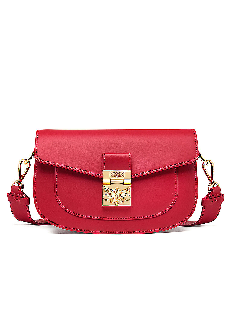 MCM Ledertasche - Umhängetasche Patricia S rot