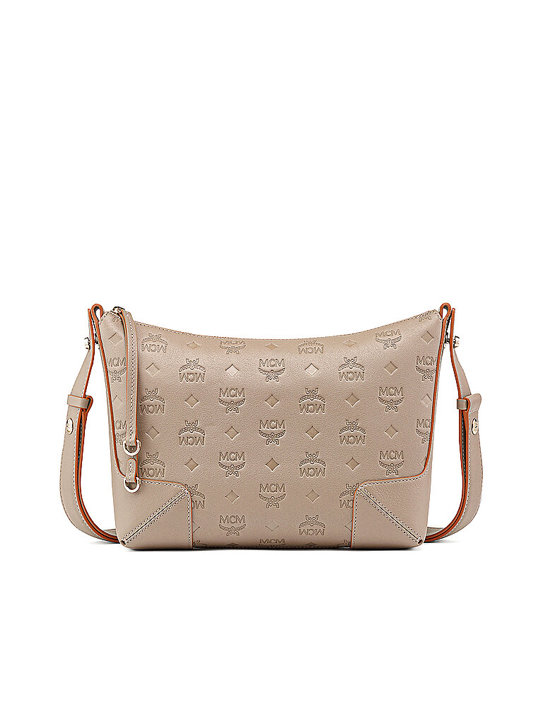 MCM Ledertasche - Umhängetasche Klara M grau