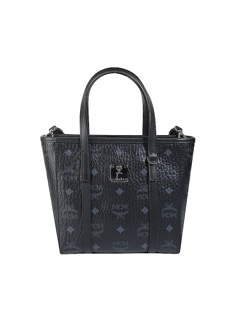 MCM Toni Visetos Shopper Mini Visetos schwarz