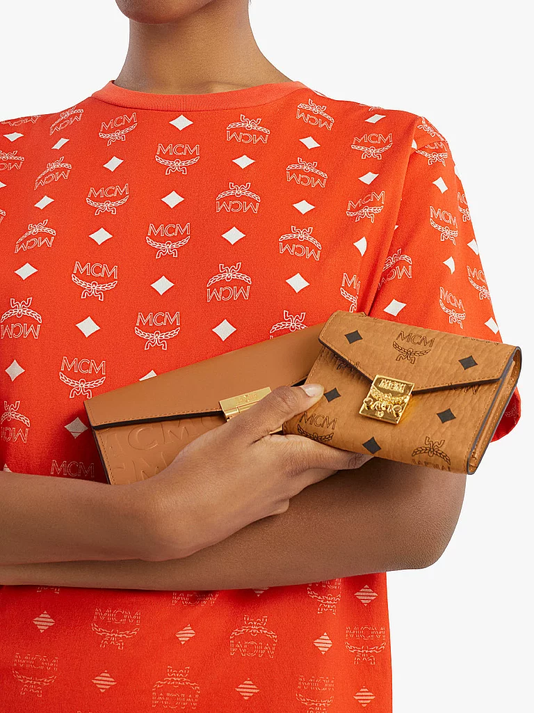 MCM Geldbörse TRACY VISETOS Small marrón