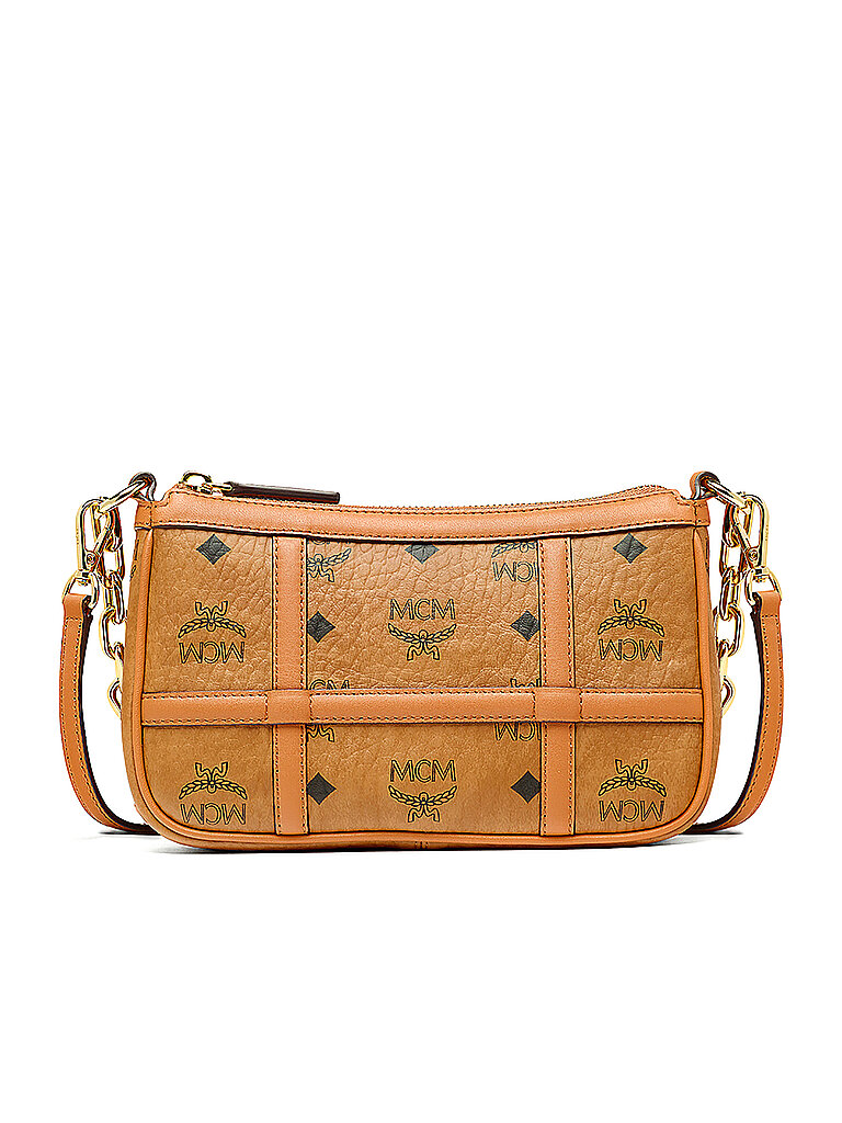 MCM Tasche - Mini Schultertasche Delmy Visetos braun