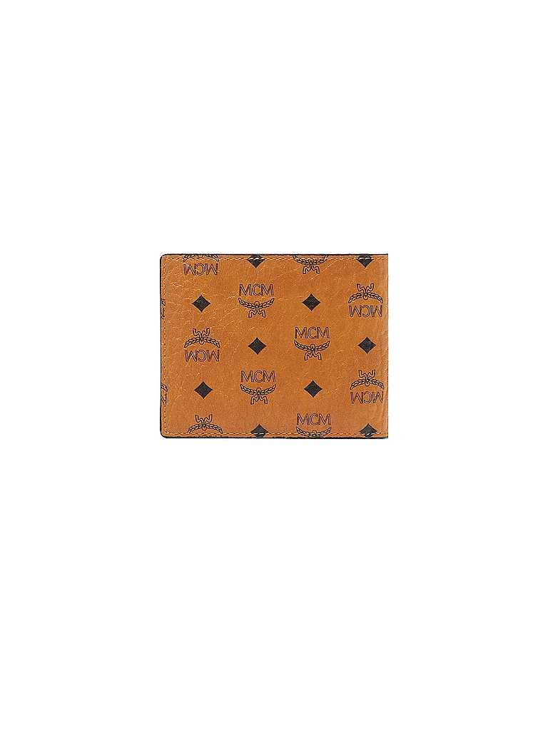 MCM Portefeuille Visetos Original marron clair