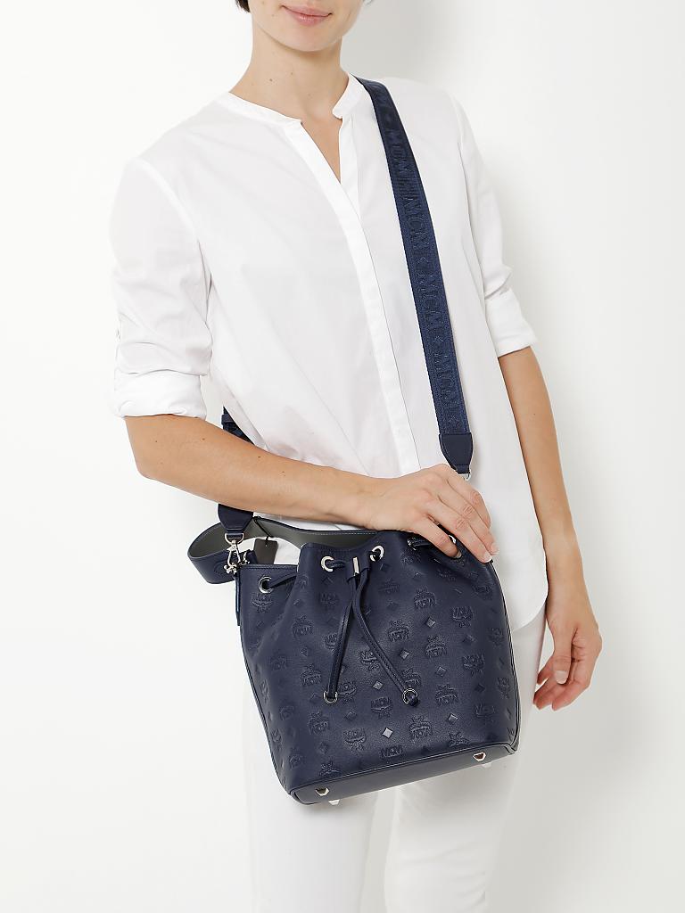 MCM | Ledertasche - Beuteltasche "Essential" | blau