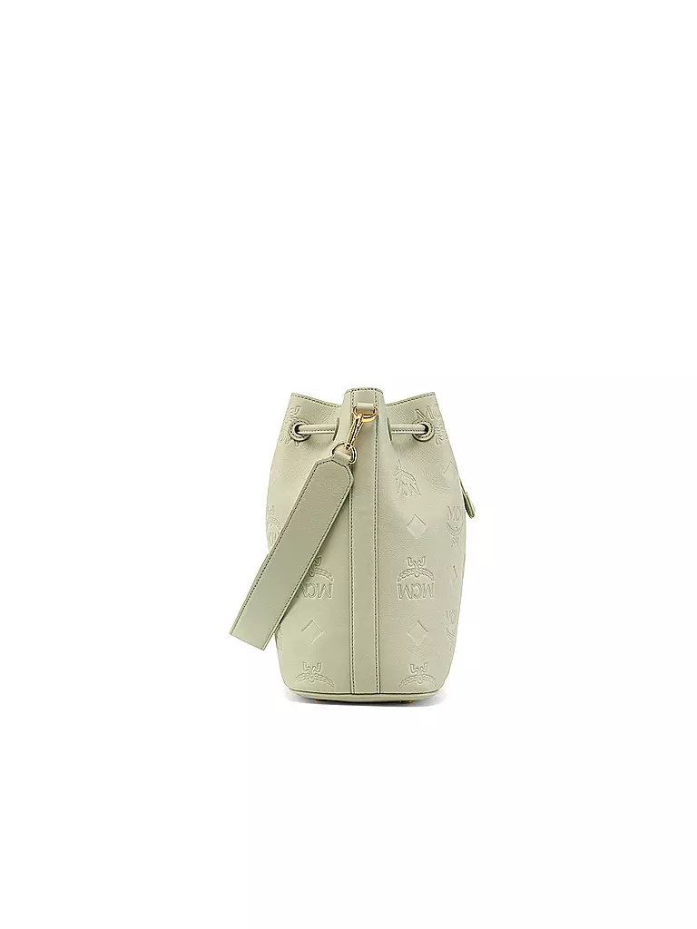 MCM | Ledertasche - Bucket Bag DESSAU Medium  | grau