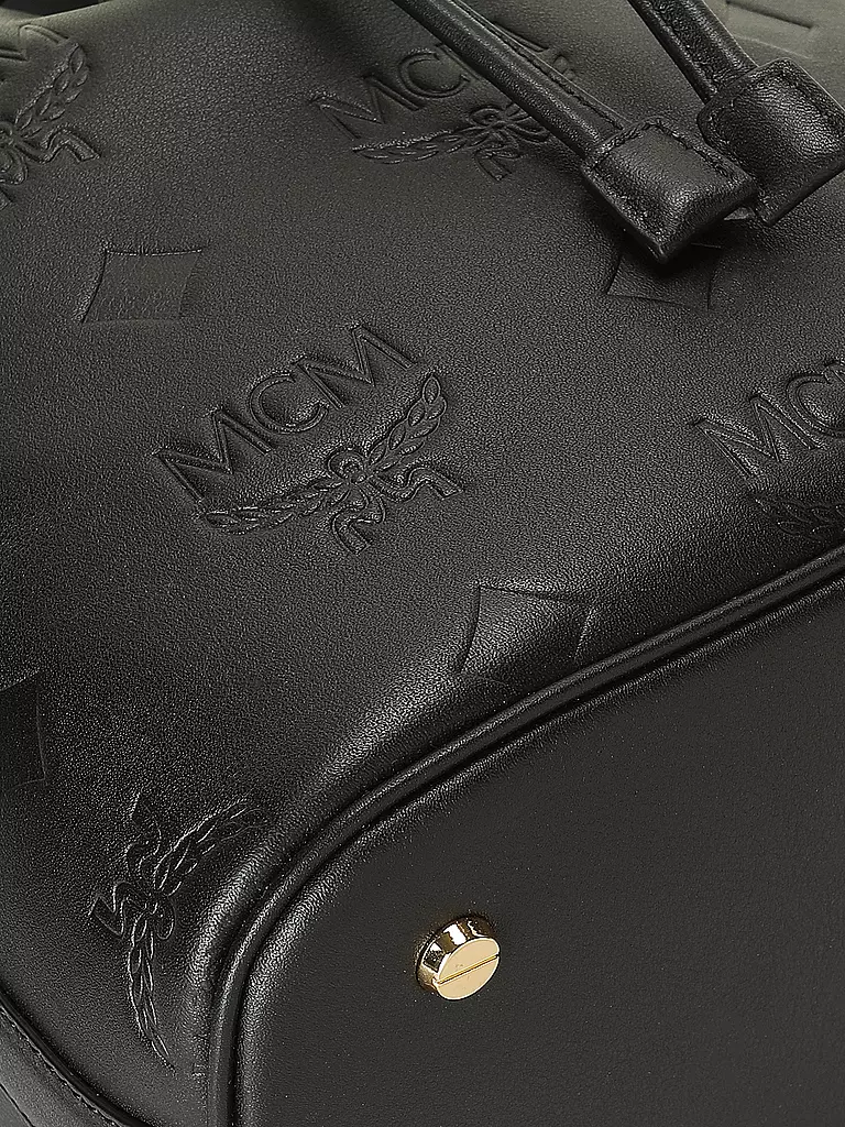 MCM | Ledertasche - Bucket Bag DESSAU Medium  | schwarz