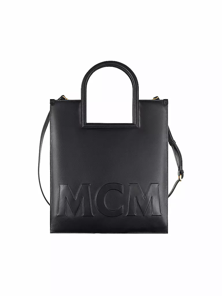 MCM | Ledertasche - Tote Bag AREN Medium | schwarz