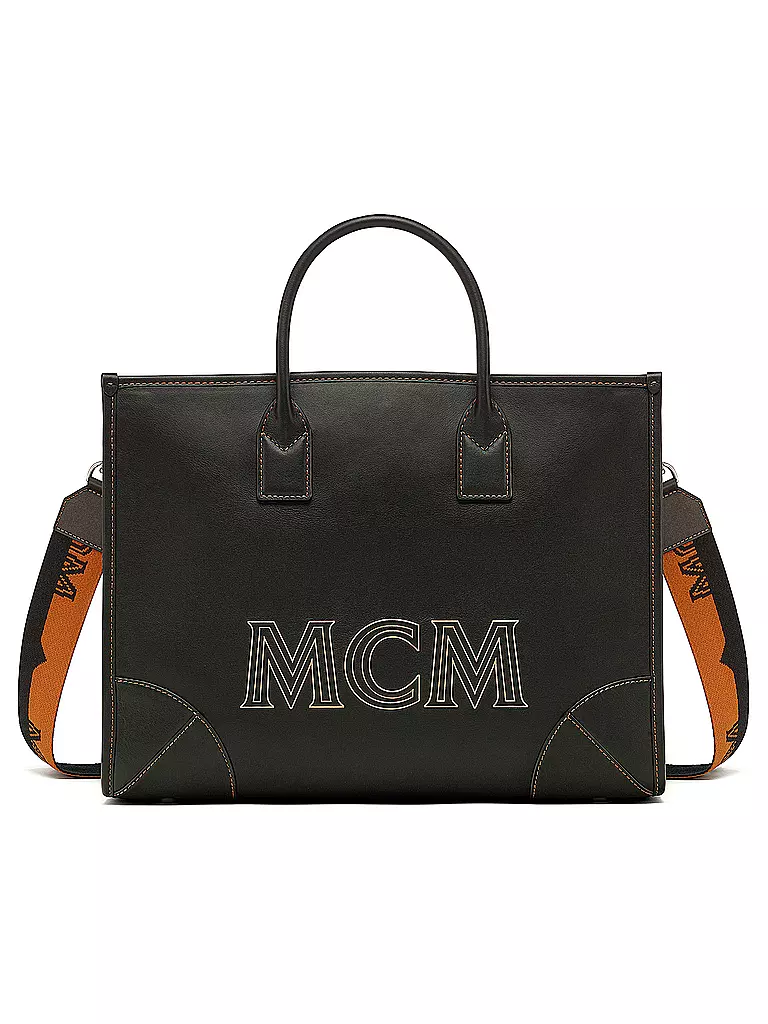 MCM | Ledertasche - Tote Bag MÜNCHEN | schwarz