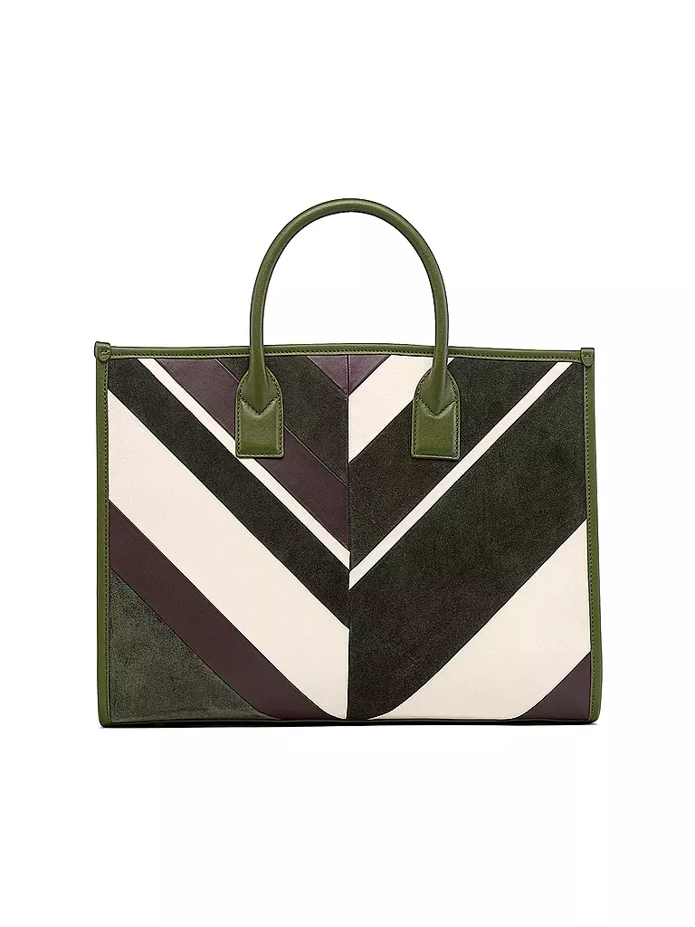 MCM | Ledertasche - Tote Bag MUNCHEN | olive