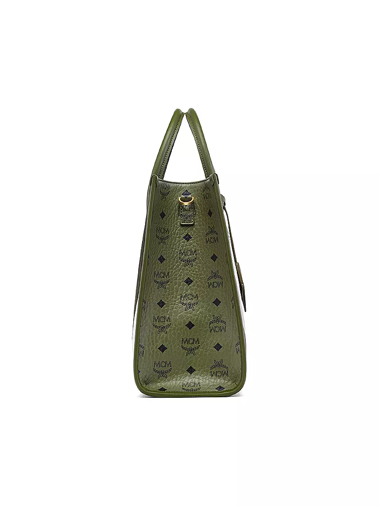 MCM | Ledertasche - Tote Bag MUNCHEN | olive