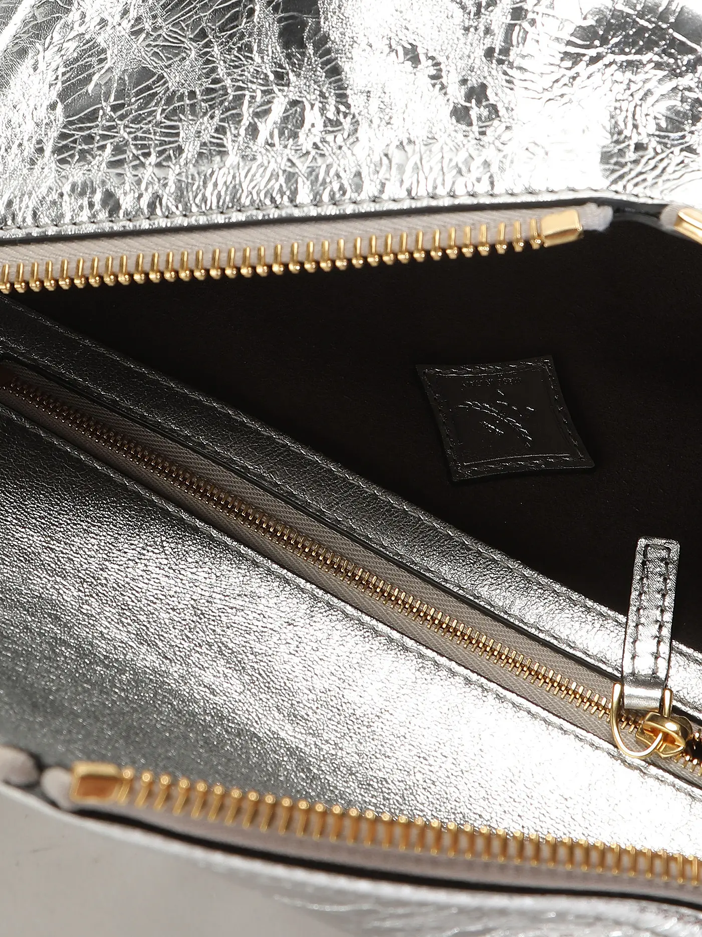 MCM | Ledertasche - Umhängetasche DIAMOND Small | silber
