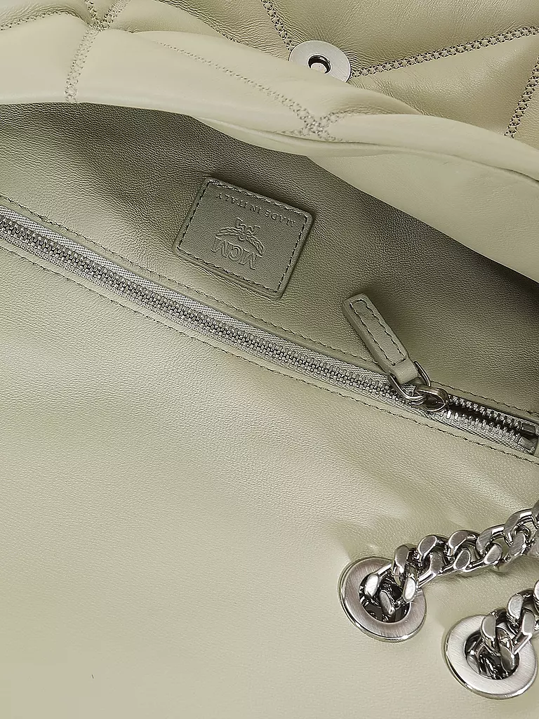 MCM | Ledertasche - Umhängetasche TRAVIA Small | grau