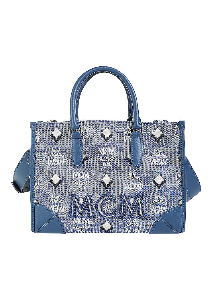 MCM | Tasche - Tote Bag VINTAGE JACQUARD S | blau