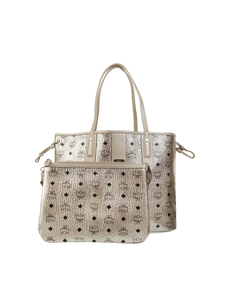 MCM | Tasche - Wende-Shopper "Project Visetos" M | gold