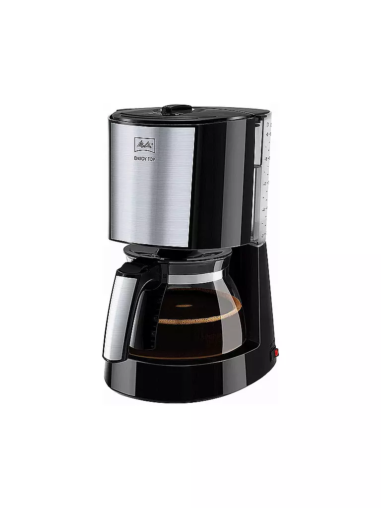 MELITTA | Enjoy® Top Glas Filterkaffeemaschine (1,2l) 1000W | schwarz