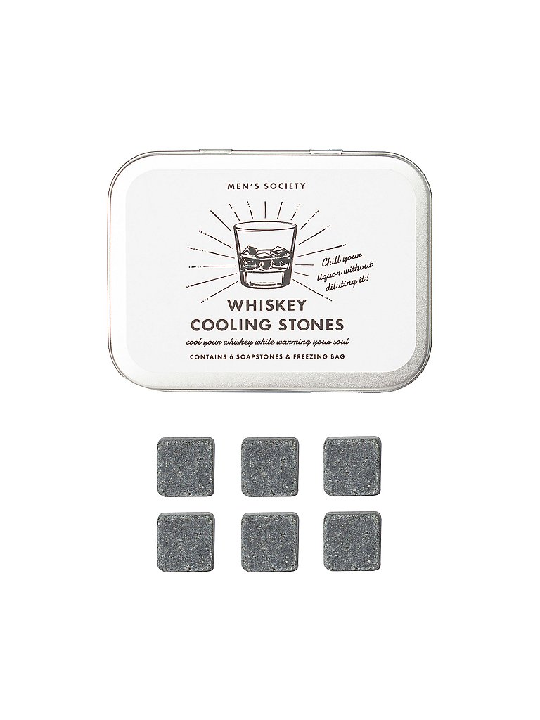 MEN'S SOCIETY Whiskey Cooling Stones silber